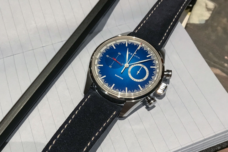 Zenith x Bamford Chronomaster надзвичайний синій ретро-годинник